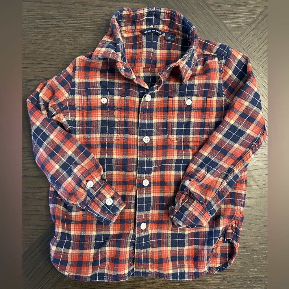 Janie and Jack, 2T, toddler boys button up shirt